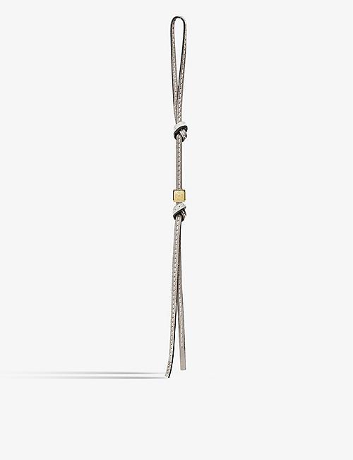 LOEWE Anagram-engraved leather strap