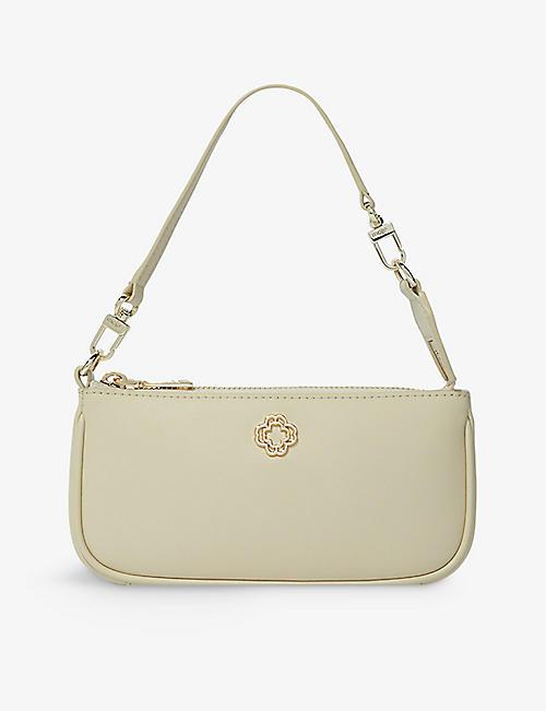 MAJE Logo-plaque leather shoulder bag