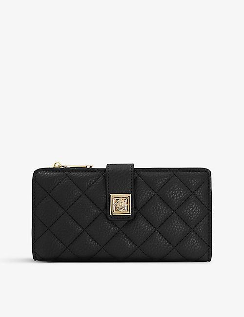 DUNE Klinton quilted faux-leather purse
