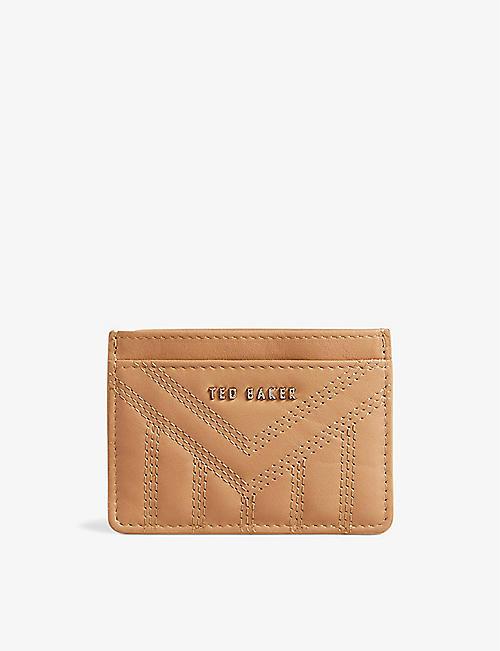 TED BAKER Ayani quilted leather card holder