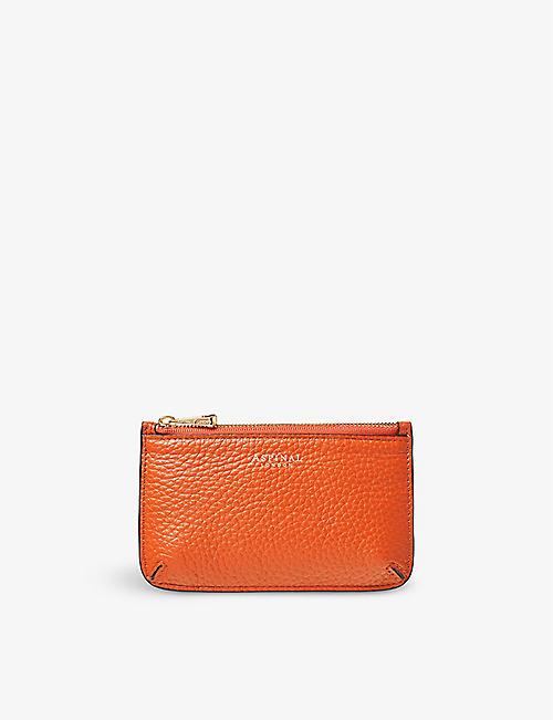 ASPINAL OF LONDON Ella brand-embellished leather cardholder