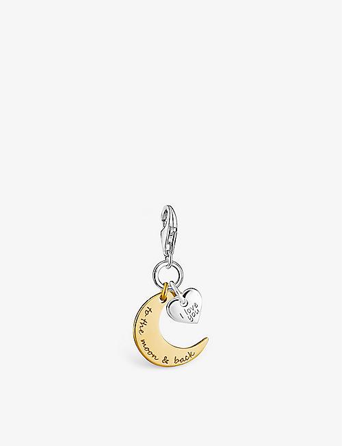 THOMAS SABO I Love You to the Moon and Back 18ct yellow gold-plated sterling silver charm
