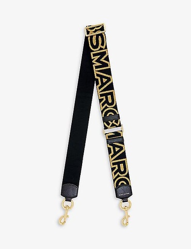 MARC JACOBS Logo-print woven bag strap