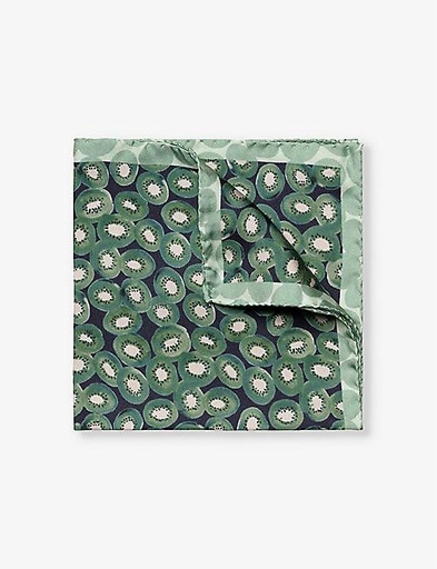 ETON Graphic-print silk pocket square