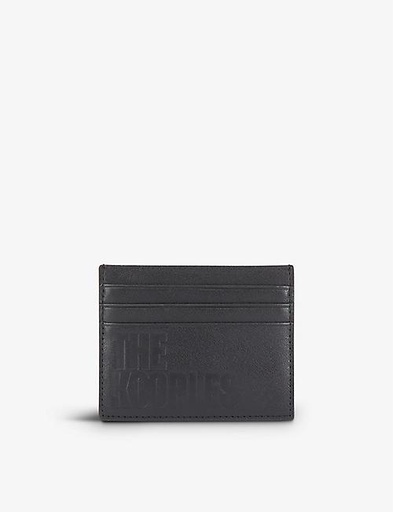 THE KOOPLES Brand logo-embossed leather card holder