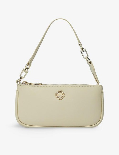 MAJE Logo-plaque leather shoulder bag