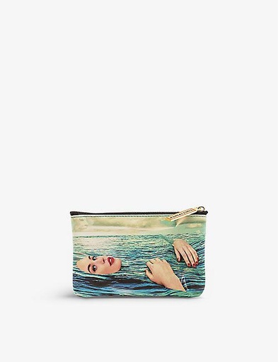 SELETTI Seletti 身穿 TOILETPAPER Sea Girl 人造皮革零錢包