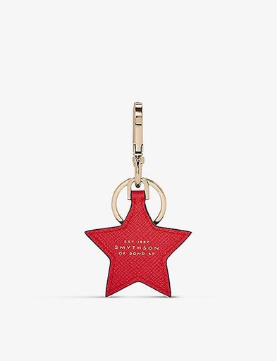 SMYTHSON Panama star-shaped leather keyring