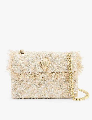 KURT GEIGER LONDON Kensington Mini Tweed shoulder bag