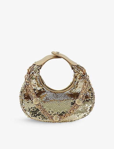DUNE Dressing woven top-handle bag