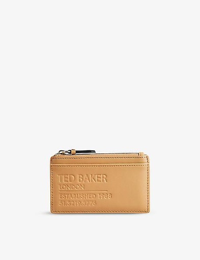 TED BAKER Darcena brand-debossed leather purse
